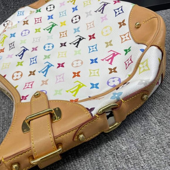 100% Authentic Louis Vuitton Greta Multicolor Hobo Shoulder Bag - Picture 5 of 14